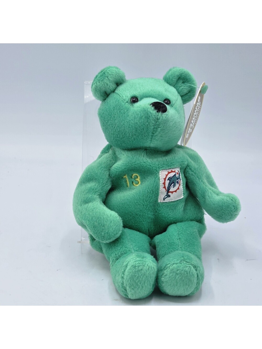 NFL Salvino's Bammers Miami Dolphins Dan Marino #13 Green Plush Beanie Bear